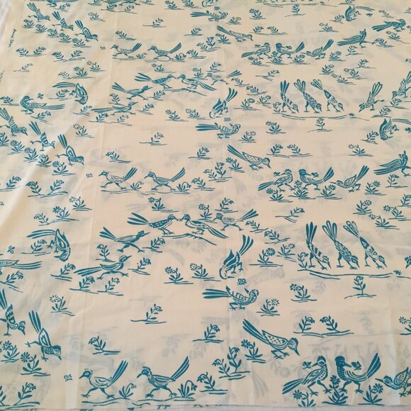 Vintage MCM Harwood Steiger Roadrunner Fabric "Desert Clowns" 44”x 90” 2+ Yards - Picture 1 of 6